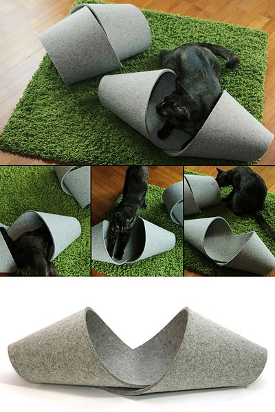 UTKU TASARIM Tobi Cat Tunnel Functional Pet Toy Hiding Tunnel Cat Play House Cat Toy
