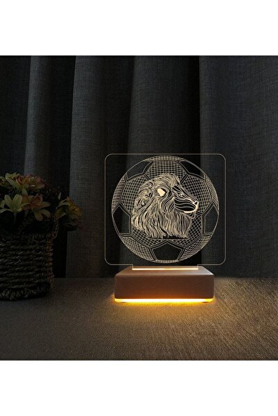 Vipyol 3d Led Gece Masa Lambası Doğum Günü Hediyesi Aslanlı lılar Için Hediye