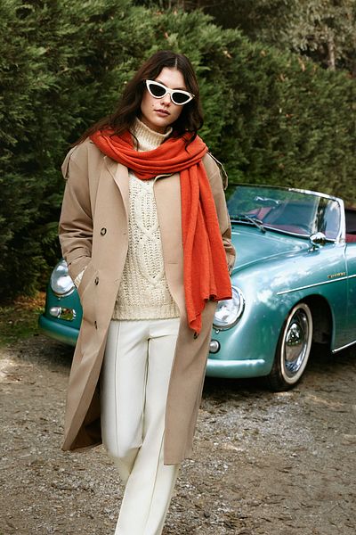 Trendyol Collection Ecru Soft Textured Stand Collar Knitwear Sweater TWOAW20KZ0171