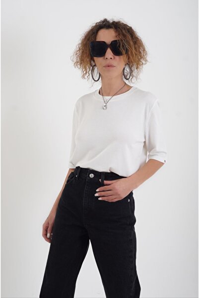 Zelish My Sister Екрю велосипедний комір, спинка з крапелькою, короткий рукав...