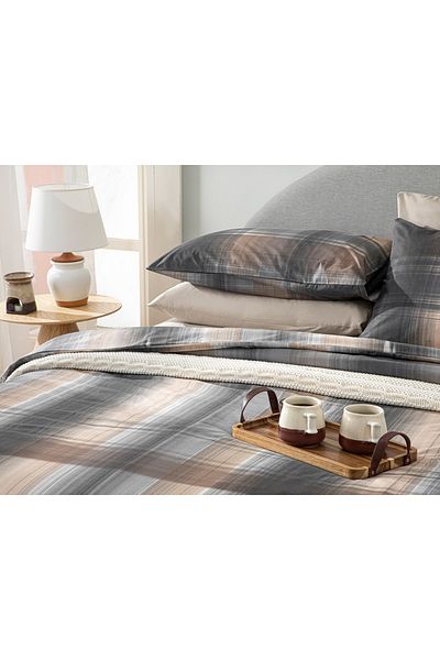 English Home Set cuvertură pilota King Size 240x220 cm - Antracit și Bej