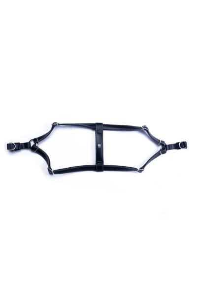 Doggie طوق كلب رونين من الجلد المريح TR-أسود-متوسط-2x45 55 سم