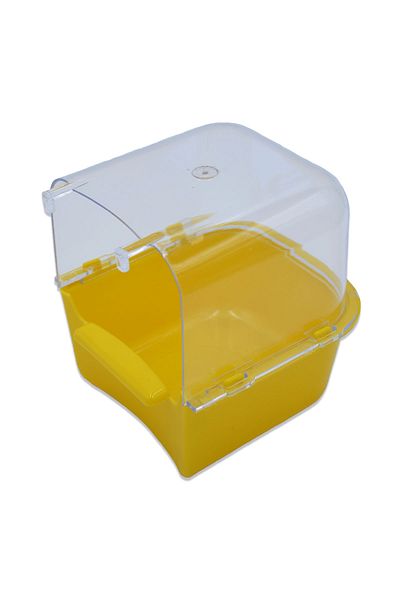 Hedicaret Bird Bath Yellow Luxury Bathtub Budgie Canary