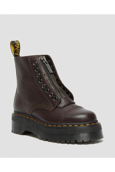 Dr. Martens Ankle Boots - Burgundy - Flat