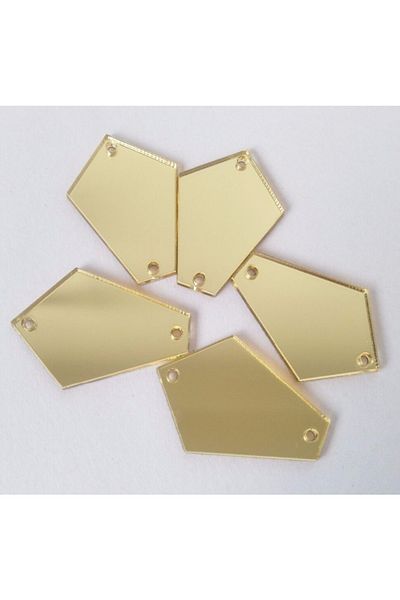 Aker Hediyelik 4cm 75 τμχ Αναμνηστικό Henna - Ακρυλικό Υλικό με Τρύπες Αυτοκόλλητο