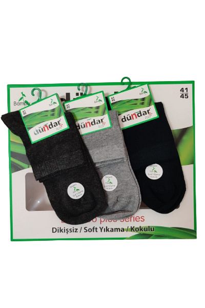Dündar Ανδρικά μποτάκια Conch Bamboo Seamless Scented 12 τμχ (6 τεμάχια Navy 3 τεμάχια καπνιστά 3 τεμάχια γκρι)