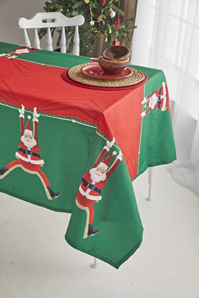 AYSHOME Ays Home Red Santa Claus New Year Christmas Dining Tablecloth