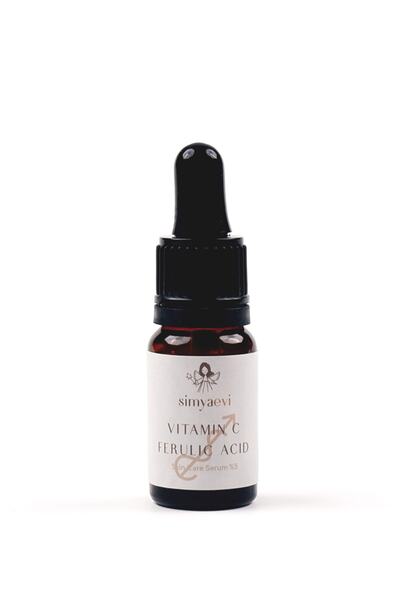 Simya Evi مصل العناية بالجلد مع أكمام 5% فيتامين C وحمض الفيروليك