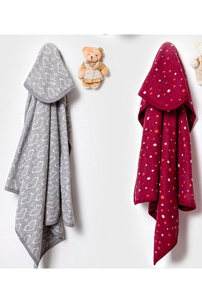 Tafyy Boxed Toy Rabbit Gift Punto Blanket Claret Red 85*95