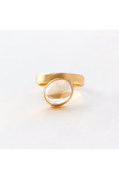 Haşimi Doğaltaş Özel Tasarım Sitrin Doğaltaşlı Gümüş Yüzük M2