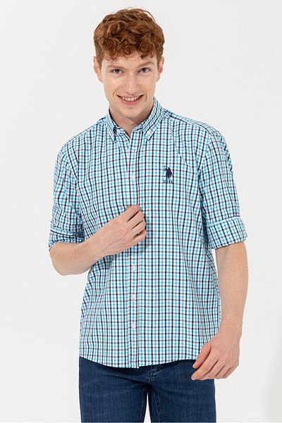 U.S. Polo Assn. Zelená pánská košile