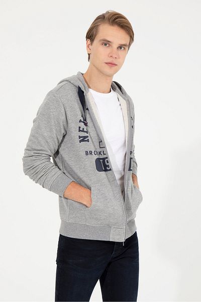 U.S. Polo Assn. Gray Men's Cardigan