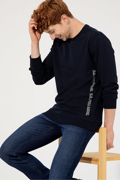 U.S. Polo Assn. Тъмносин мъжки суичър