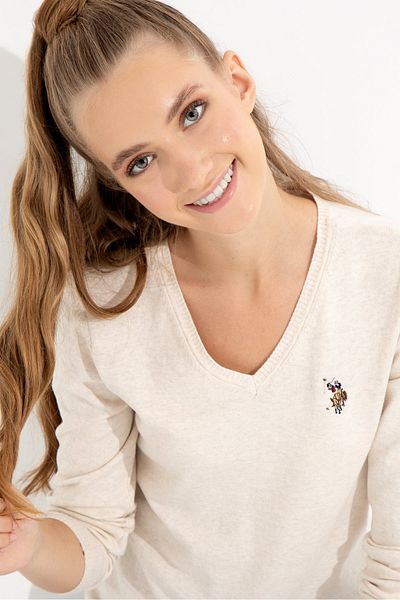 U.S. Polo Assn. Women's White Sweater