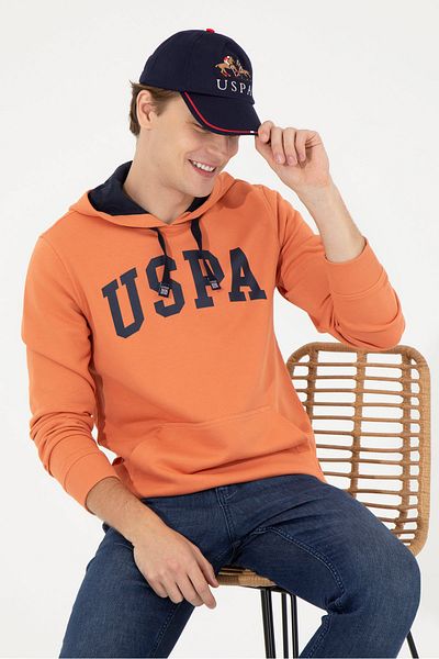 U.S. Polo Assn. Orange Men's Sweatshirt