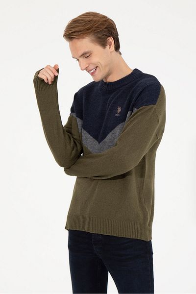 U.S. Polo Assn. Men's Green Sweater