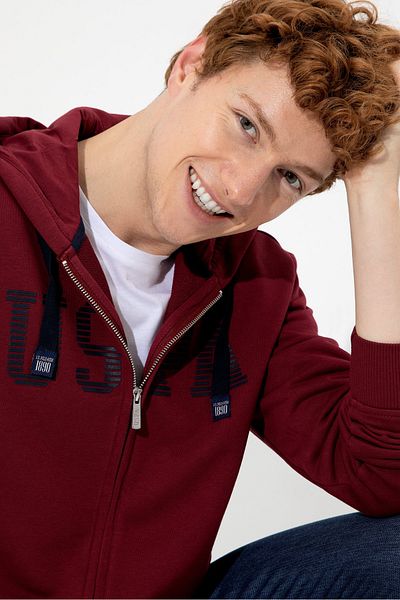 U.S. Polo Assn. Men's Red Sweatshirt
