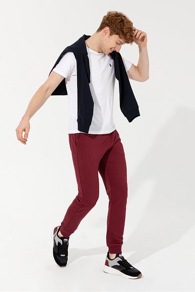 Red mens polo store sweatsuit