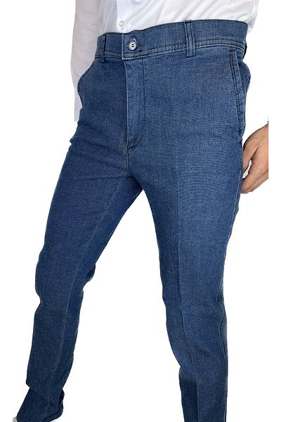 APT PRESTIGE Men's Classic Blue Side Pocket Jeans