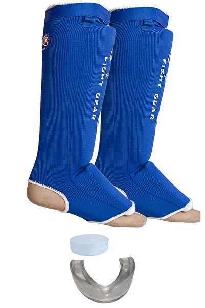 Dragondo مجموعة من قطعتين من واقي الساق المرن لملاكمة الملاكمة التايلاندية وواقي الفم