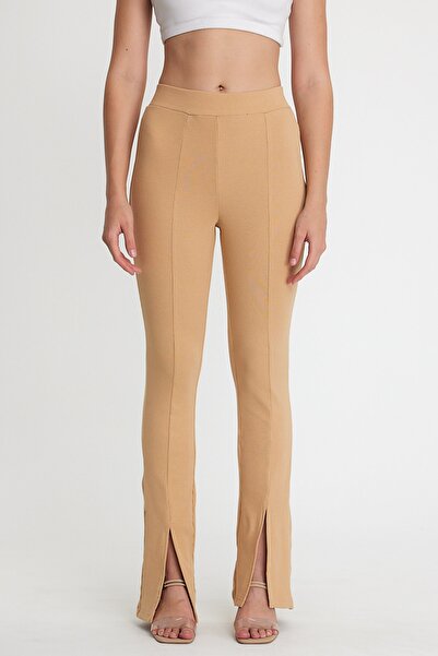 Avones Ženske Rebrasta pletenina Sa prorezom pantalone