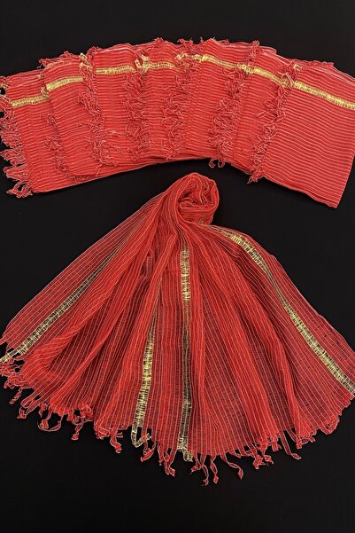 ZEYMERADE Kırmızı Nedime Şalı, Gelin Arabası Düğün Konvoy Sünnet Havlu Süsü, ...