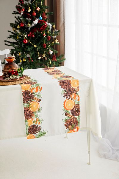 AYSHOME Ays Home Orange Crăciun Anul Nou Runner