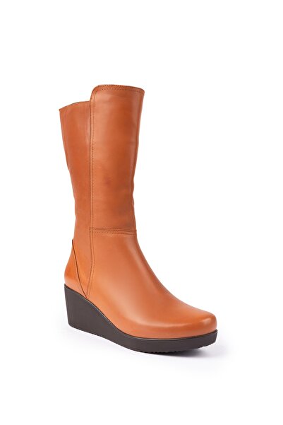 Elile Shoes Hakiki Deri 35 Numaradan 41-42-43-44 Numaraya Kadar Geniş Baldır Kadın Uzun Bot