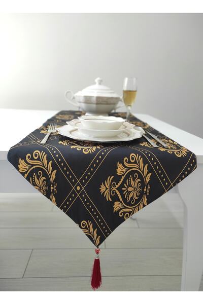 Benlisso Home Двосторонній бігунок, з бахромою, не залишає плям, сучасний пал...