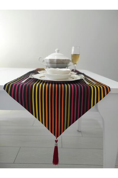 Benlisso Home Двосторонній бігунок з бахромою, що не залишає плям, тканина в ...