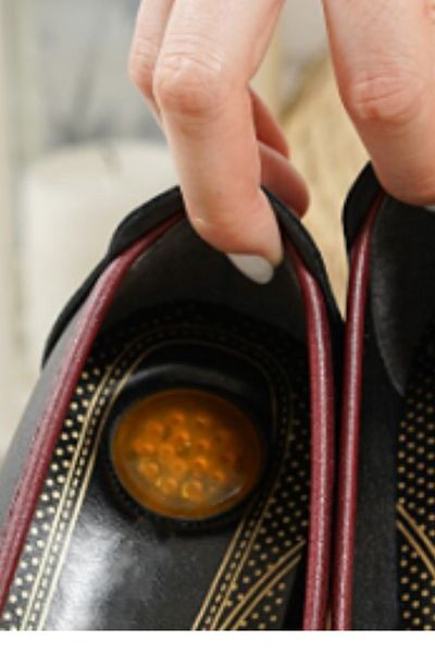 Aleza Shoes Ортопедични майчински обувки с гел ток от естествена кожа