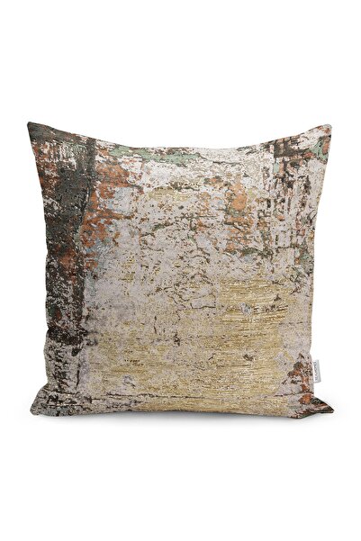 Realhomes Renkli Zeminde Halı Motifli Modern Desenli Dijital Baskılı Yastık K...