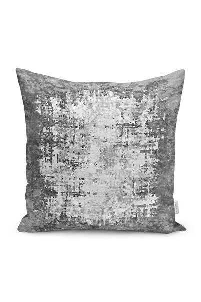 Realhomes Γκρι - Ψηφιακό τυπωμένο κάλυμμα μαξιλαριού με μοτίβο κιλίμ με παλαι...