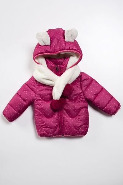 PODIUM GYM Trend Yeni Kulaklı Puantiyeli Kaşkollu & Kapüşonlu Welsoft Şişme Kaban-mont