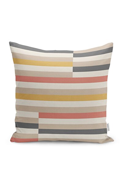 Realhomes Višebojni patchwork motiv kilim uzorka digitalno štampana navlaka z...