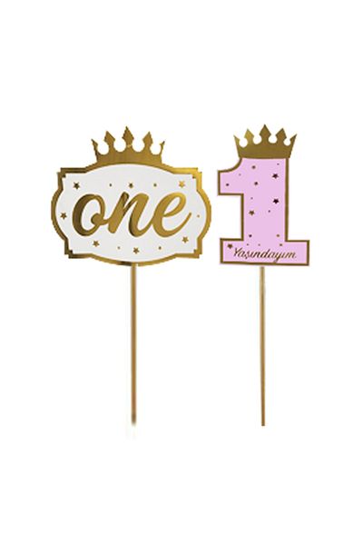 Big Party One Speech Bubble Foil Pink Σετ 5 τεμαχίων
