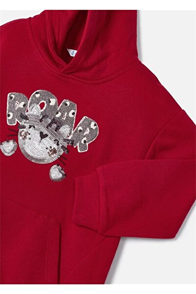 MAYORAL Girl's Embroidered Tracksuit Set Red 4857