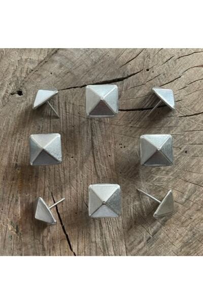 FBK Kabara Raptiye Koltuk Çivisi Kare Nikel Krom Renk Çapı:19mm 10adet