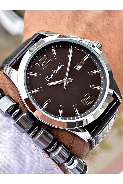 Pierre Cardin Classic Leather Cord Men's Wrist Watch Pr02