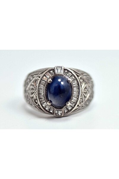 TAŞMABETİ Gümüş Yüzük Tanzanit Doğal Taş