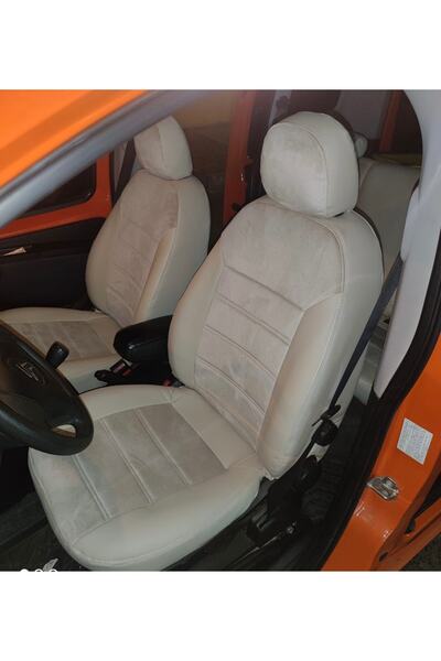 AKINCI Fiat Fierino Back Back Back Seating 2+1 Cream Leggings Cream Leather B...
