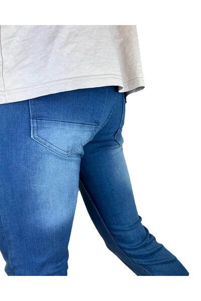 APT PRESTIGE Men's Slim Fit Regular Waist Tube Leg Denim Lycra Blue Jeans