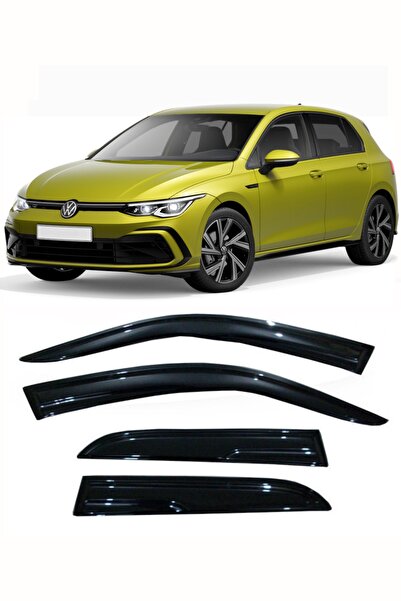 CARDANADAM Vw Golf 8 Cam Rüzgarlığı 2021-2023 Kasa Uyumlu Parlak Siyah 4 Kapı...