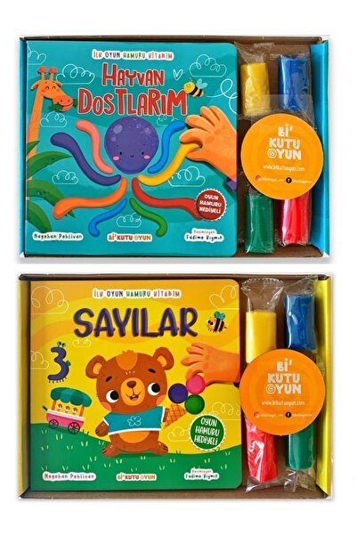 Bi Kutu Oyun Ilk Oyun Hamuru Kitabım – Hayvan Dostlarım Ve Sayılar 2 Adet