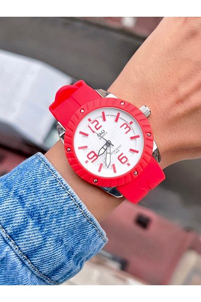 Q&Q Unisex Wristwatch Silicone Cord Sports Model Waterproof