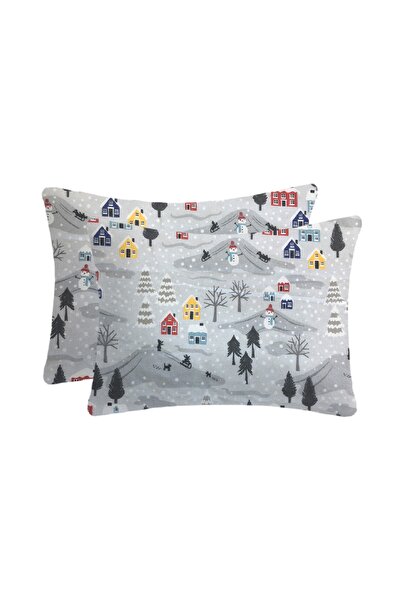 Lief Home Flanel  Pazen  Fermuarlı Bebek Yastık Kılıfı  35x45  2 Adet