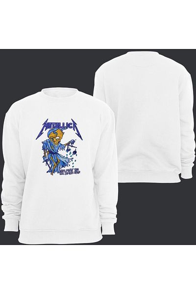 fame-stoned Φούτερ με στάμπα Metallica Unisex Crew Neck
