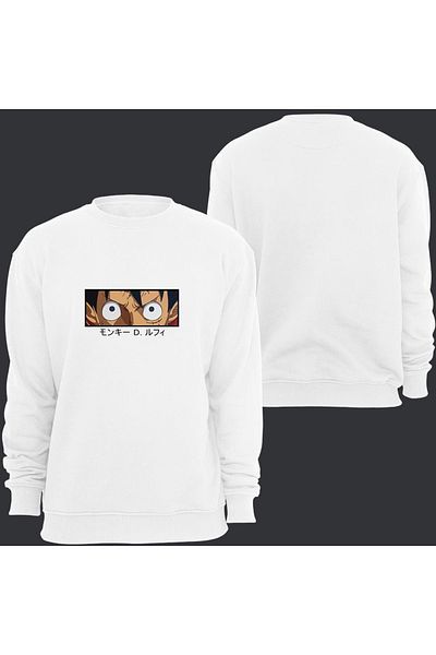 fame-stoned One Piece Monkey D. Luffy Anime με στάμπα Unisex φούτερ με λαιμόκοψη