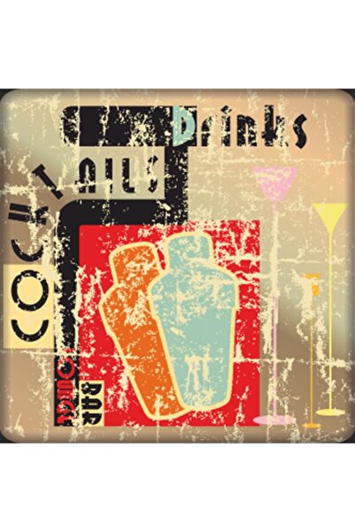 Hayat Poster Cocktail Bar Alcohol Ka Re Poster retro din lemn