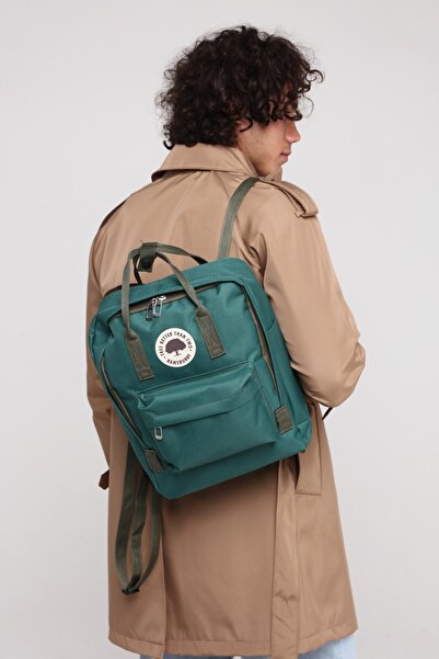 Ramsburry حقيبة ظهر للجنسين من Imperteks مصنوعة من قماش مقاوم للماء باللون الأخضر الداكن